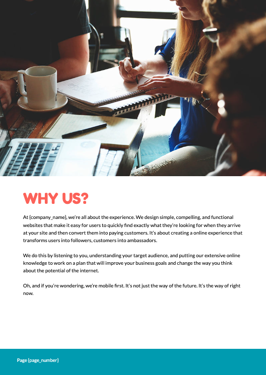 UX Design Proposal Template